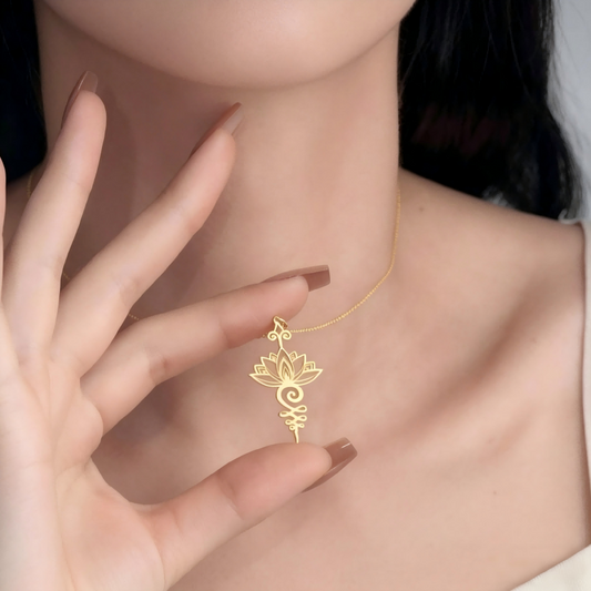 Wear Lotus Necklace Close to Heart