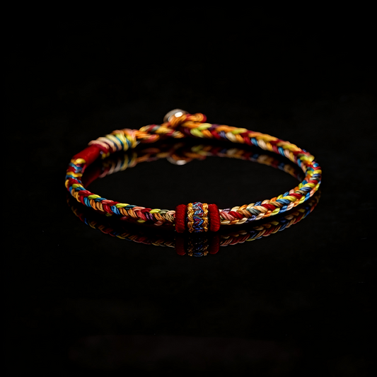 Five Elements Red String Bracelet