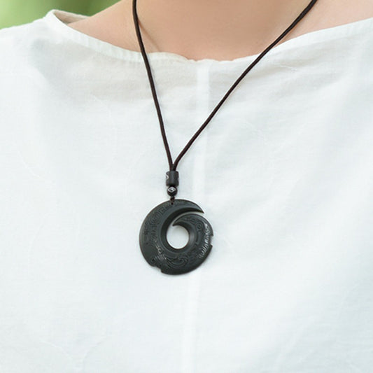 Wear Hetian Jade Pendant on Chest 