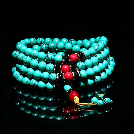 Tibetan Turquoise Mala 108 Beads